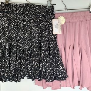 NWT LOT OF 2 ODDY skirts both sz Small